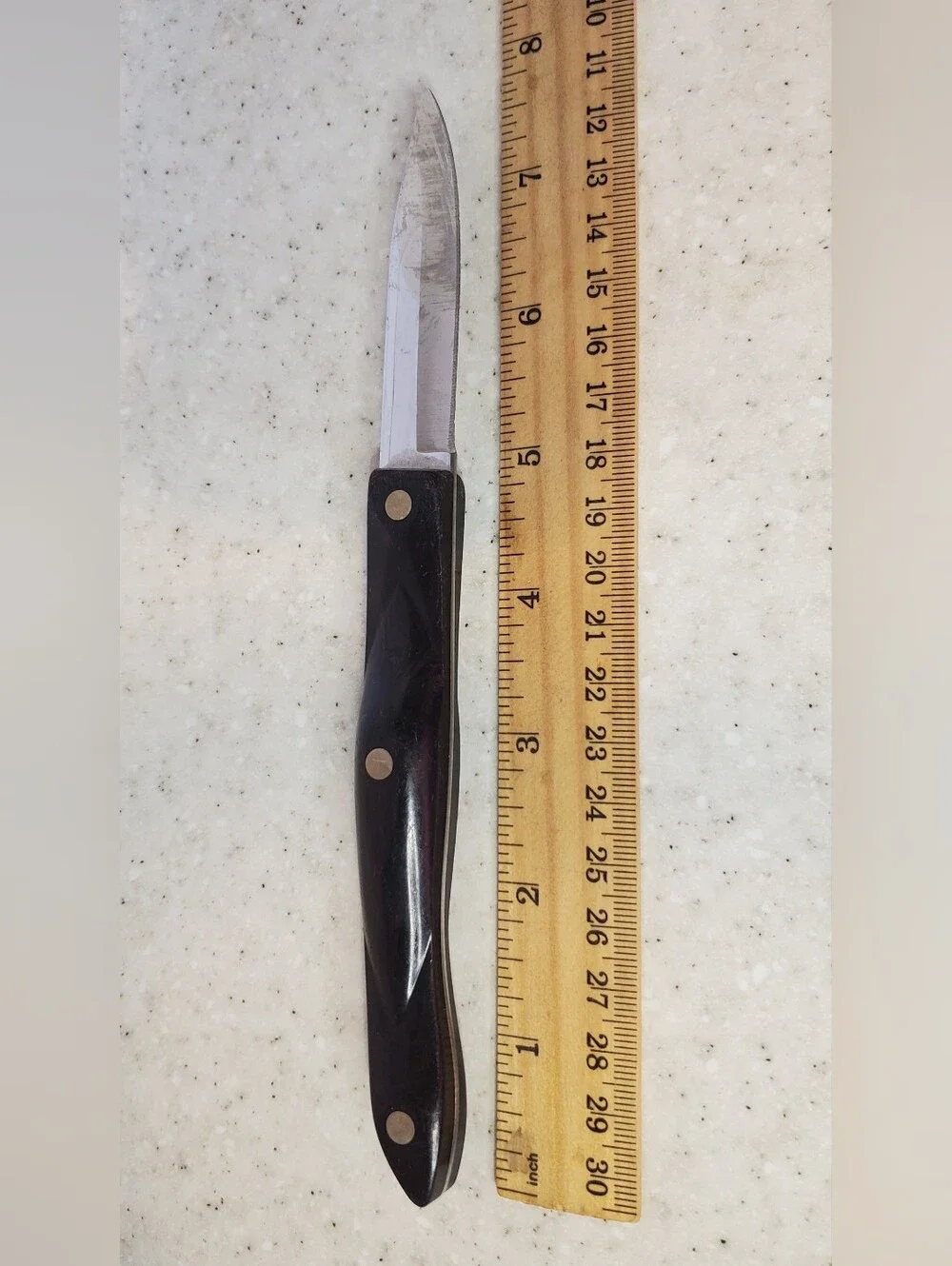 Vintage Cutco 1720 KA Paring Knife Brown Handle USA 3